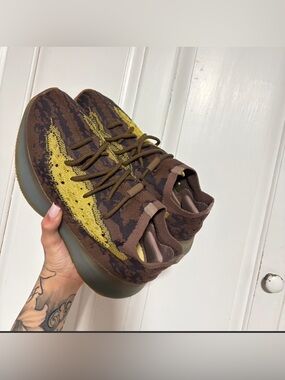 Brown and Yellow Yeezy Boost 380 Lmnte